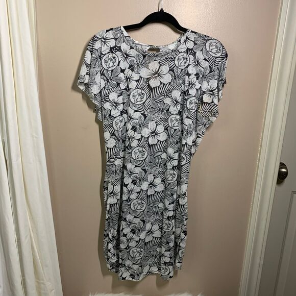 NWT Women's Buc-ee's Beaver Swimsuit One Piece All Over Print Coverup S/M - Picture 1 of 9